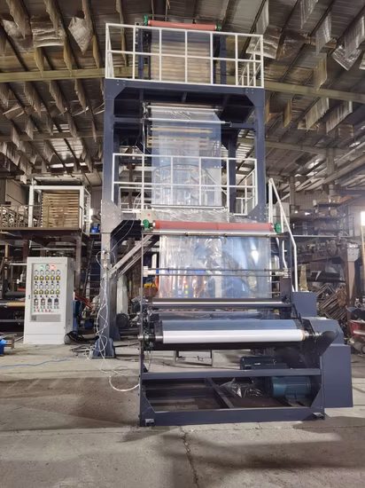 Auto High Speed HDPE LDPE LLDPE PE Single Layer Two Three Layer Multilayer Layer Rotary ABA Plastic Film Blowing Extruder Film Extrusion Blown Machine Price