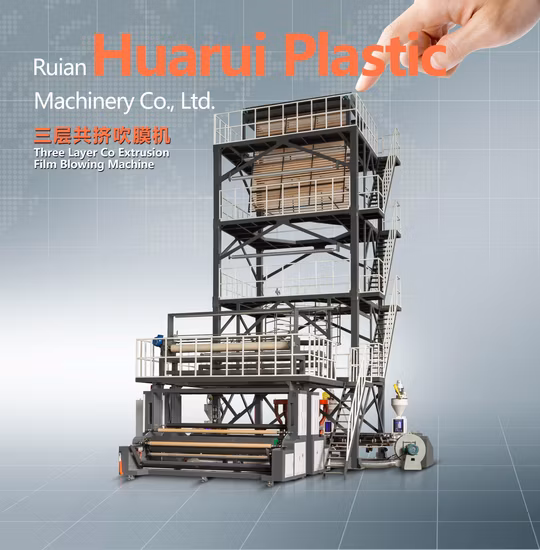 Auto High Speed HDPE LDPE LLDPE PE Single Layer Two Three Layer Multilayer Layer Rotary ABA Plastic Film Blowing Extruder Film Extrusion Blown Machine Price